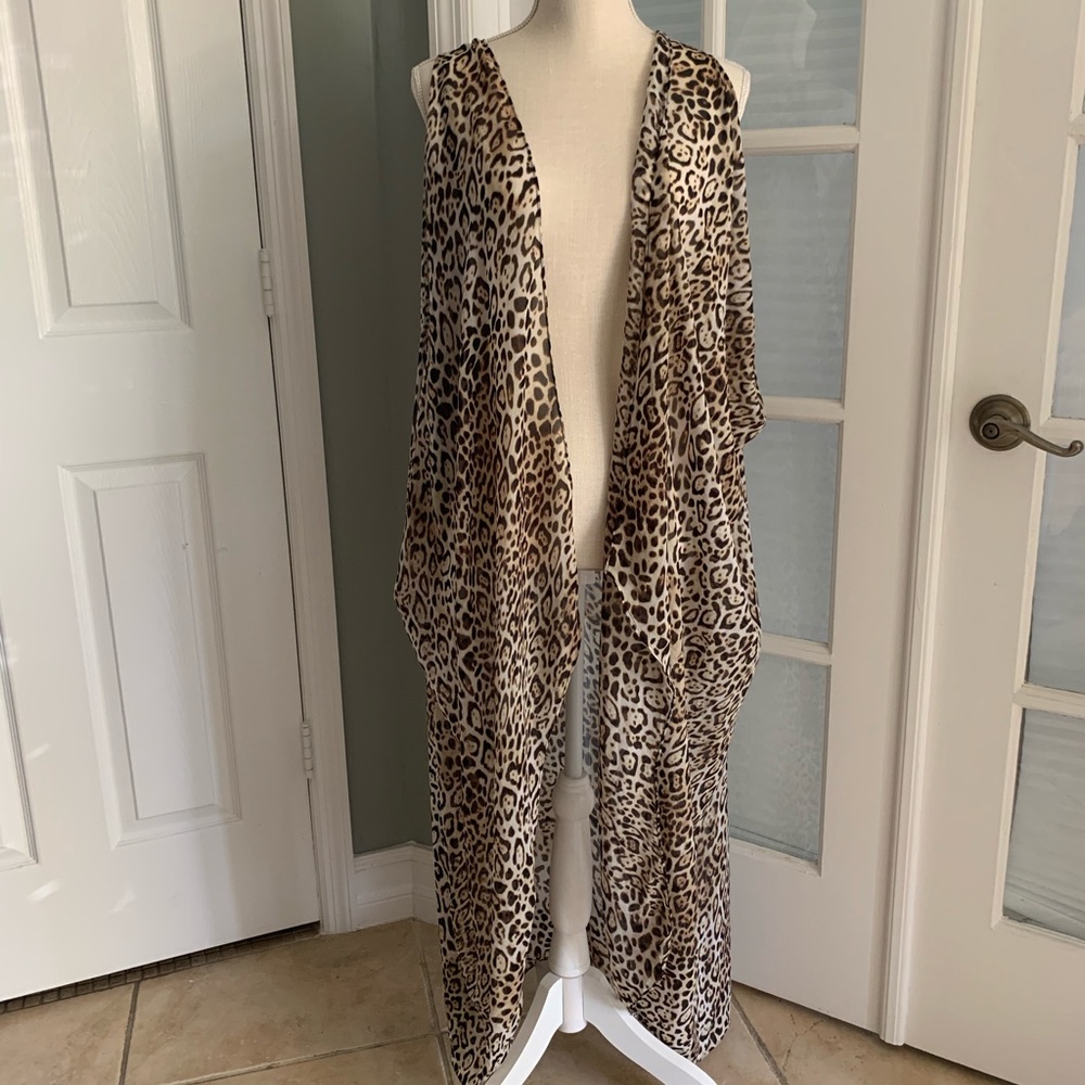 Victoria’s Secret Leopard Print Beach Kimono